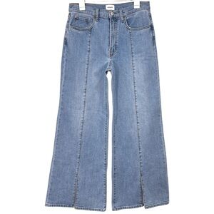 Hudson Jolene Wide Leg Vented Blue Jeans NWT Women Size 27